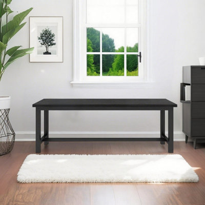 Mid-century Modern Dining Room Benches Set Of 2, Living Room Entryway Benches With Mdf Broad & Metal Frame, 39 Inch Kitchen Benches For Apartment, Din by 17 Stories