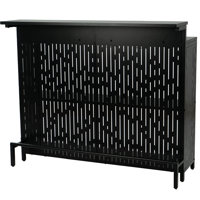 Modern Home Mini Bar Table With Storage And Footrest