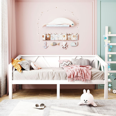 Wood Frame Daybed, Modern Multi-Functional Sofa Bed for Bedroom & Living Room, No Box Spring Needed by Rosalind Wheeler