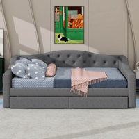 Twin XL Daybed Adorned With LED Lighting And Dual Drawers by Brayden Studio