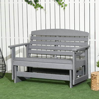 2-Person Outdoor Glider Bench by Red Barrel Studio