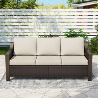 Rattan 75“Armrest Couch Sofa