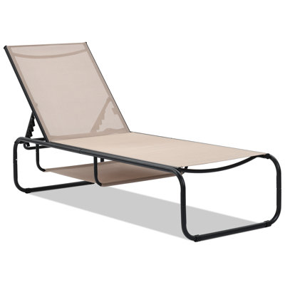Outdoor 67" Metal Chaise Lounge by Ebern Designs