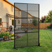 Freestanding 72" Lattice Panel Privacy Screen by Latitude Run
