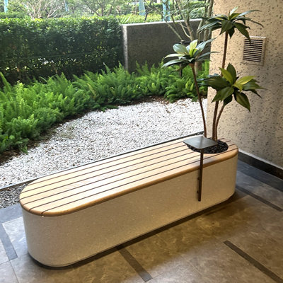 Outdoor Planter Bench for Malls, Restaurants by Hokku Designs