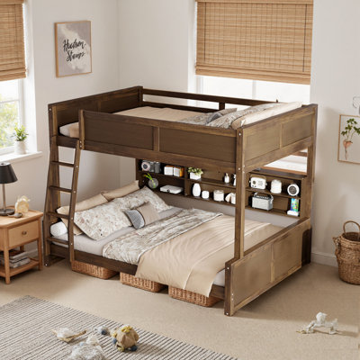 Bunk Bed With Storage Cabinets And USB Ports by Harriet Bee