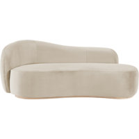 Gustavo Velvet Upholstered Chaise by Everly Quinn