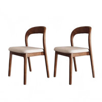Solid Wood Upholstered Dining Room Kitchen Chairs(set of 2) by Corrigan Studio