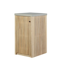 Eclipse Outdoor Solid Teak Natural Look Wood Cabinet