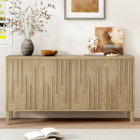 Solid Ash Veneer Buffet With Storage For Office Credenza by Ebern Designs