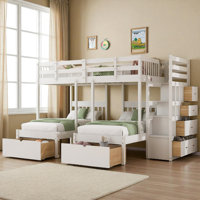 Full Over Double-Twin Triple Bunk Bed With Storage by Latitude Run