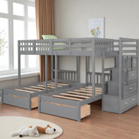 Full Over Double-Twin Triple Bunk Bed With Storage by Latitude Run