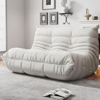 Bean Bag Chairs For Adults, Memory Foam Couch Loveseat Sofa Chair, Soft Teddy Material Cozy Comfy Reading Nook Chairs, Floor Chair For Living Room Bed by Trule