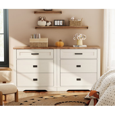 Laziza Modern Farmhouse Wooden 3-Drawer Dresser Set Of 2 For Kids by Gracie Oaks