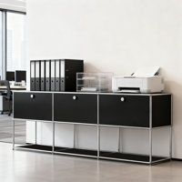 Modular Metal Office Storage Cabinet With Adjustable Shelves by Ebern Designs