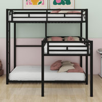 L-Shaped Metal Triple Bunk Bed by Isabelle & Max
