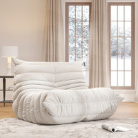 Bean Bag Chair with High Resilient Foam, Fireside Chair, Large Bean Bag Chair for Adults, Lazy Sofa Comfy Chairs BeanBag Chair in Living Room,Bedroom by Trule