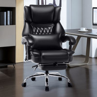 Leather Executive Office Chair With Massage Pillows