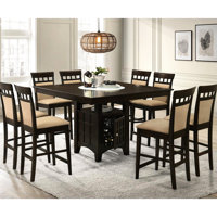 Beige & Cappuccino Counter Height Stools - Stately Appeal, Comfortable For Meals And Gatherings ( Of 2), Enhancing Aesthetics Dining Room by Red Barrel Studio