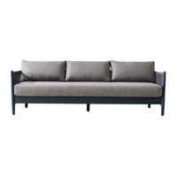 Outdoor Aluminum Sofa With Olefin Cushions by Latitude Run