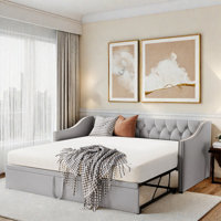 Upholstered Daybed With Pop Up Trundle by Red Barrel Studio