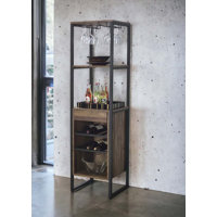 Narik Weathered Oak Finish Wine Rack by 17 Stories