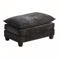 Cloud Sofa Ottoman for Living Room, Bedroom, Apartment, Comfy Double Layer Cushion by Latitude Run