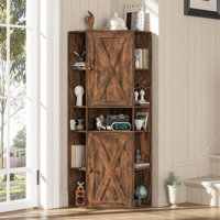 Farmhouse Corner Cabinet by Gracie Oaks