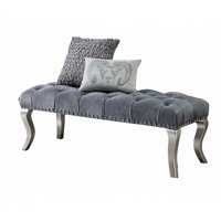 Upholstered Bench Nailhead Trim by House of Hampton