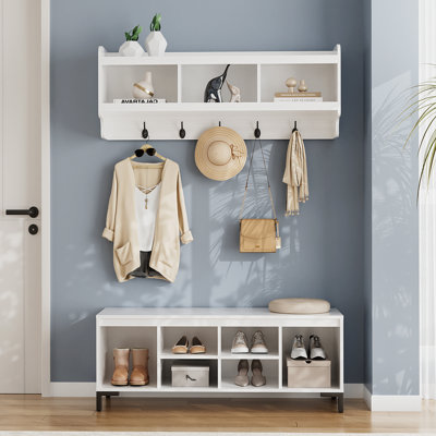 Hall Tree With Shoe Storage Bench by Hokku Designs