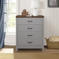 Salton Wood 4 Drawer Dresser by Millwood Pines