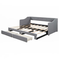 Twin XL Size Upholstered Daybed With Two Drawers by Latitude Run