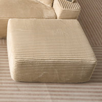 No Assembly Required of large-sized corduroy Ottoman modules,Matching modular sofa combination sofa by Latitude Run