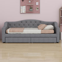 Upholstered Daybed With LED Belt And 2 Drawers by Latitude Run