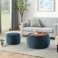 Round Storage Ottoman by Mercer41