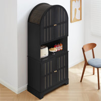 71" Tall Arched Kitchen Pantry