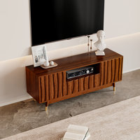 Keit Mid Century Modern Tv Stand Wood Entertainment Center With 2 Drawers And 2 Cabinets Tv Console With Open Shelf For 75/80/85 Inch Media Console Fo by Corrigan Studio
