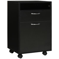 Mobile Storage Cabinet Organizer With Drawer And Cabinet, Printer Stand With Castors by Ebern Designs