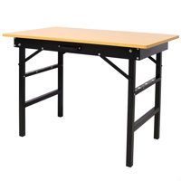 Portable Folding Work Table With Measuring Tape And Angle Finder,Portable Folding Workbench,Workshop Tool Bench,With Handle by 17 Stories