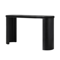 Vintage Console Table with Beaded Trim and Reversible Curved Legs by Latitude Run