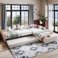 COCOSNUG Upholstered Double Twin Size Daybed With Trundle And Drawer by Latitude Run