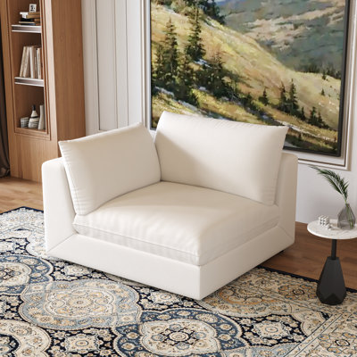 Upholstered Corner Chair by Ebern Designs