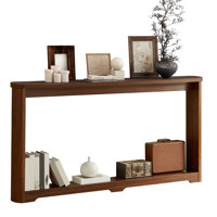 Modern Corrugated Texture Storage Table For Entranceways – Elegant Narrow Wooden Console Sofa Table For Hallways And Front Doors by Winston Porter