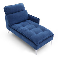 Chaise Lounge with Left Armrest by Ebern Designs