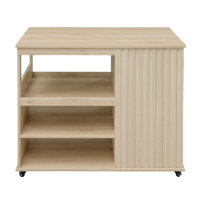 Modern Minimalist Mobile Kitchen Island by Latitude Run