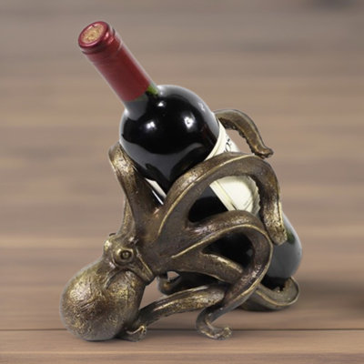 8.25"W Octopus Wine Holder by Beachcrest Home