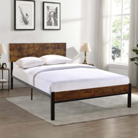 Sturdy and Comfortable Metal Bed Frame for Bedroom with Modern Style and Noise - Free Design, Compatible with All Mattress Types
