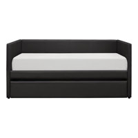 Upholstered Contemporary Daybed with Trundle Wooden Furniture 1pc by Latitude Run