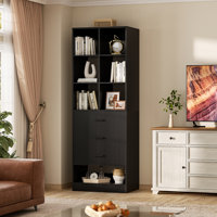 23.6” Freestanding Wardrobe Partition Closet System With 3 Drawers, Organizer Modular With Shoe Shelf