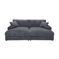 Corduroy Double Chaise Sofa by Mercer41